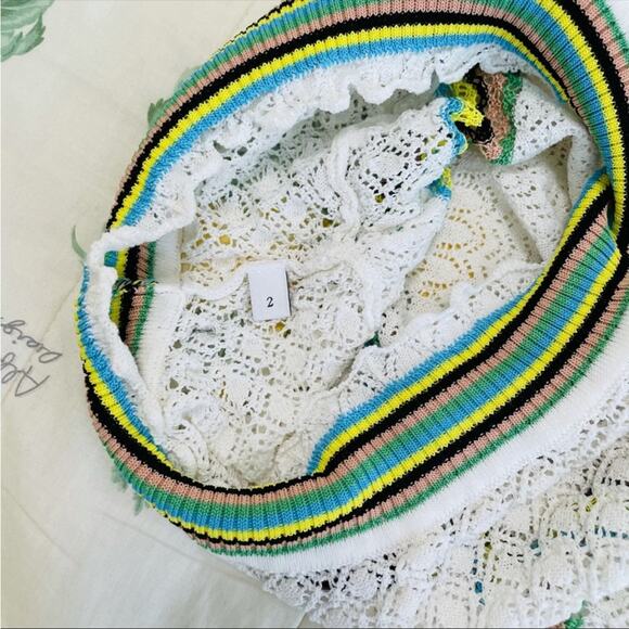 Sandro Mesh / Lace Top - Picture 7 of 10